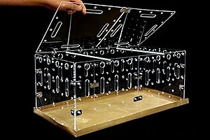 GuineaLoft™ Acrylic Cage (Model-C) - Starter Cage w/Lid for Guinea Pigs, Chinchillas, Ferrets, Hedgehogs & More, DIY Extendable & Stackable, Disposable Bottom - Guinea Loft Exclusive