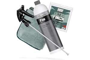 ‎DETAILMATE detailmate Bundle - Koch Chemie Finish Spray Exterior 1L, Quick Detailer + Garage Freaks - Ultra Finish - Poliertuch - 40x40cm, 1200 GSM + Nuke Guys Sprühkopf Made by Canyon 260mm
