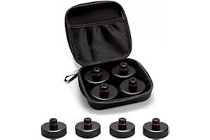 EVOARL Wagenheber Gummiauflage für Tesla Model 3/Y/S/X, 4 Stücke Gummiauflage Schützt Tesla Batterie & Chassis, Tesla Model 3 Zubehör von Wagenheber Adapter (Vier+Aufbewahrungskoffer)