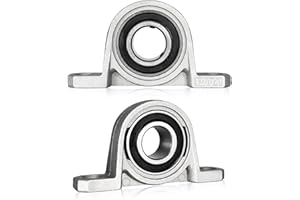 KCNOFNC 2 sztuki łożysk stojących o średnicy wewnętrznej 20 mm, blok łożyskowy z łożyskiem kulkowym, łożysko obudowy, obudowa łożyska