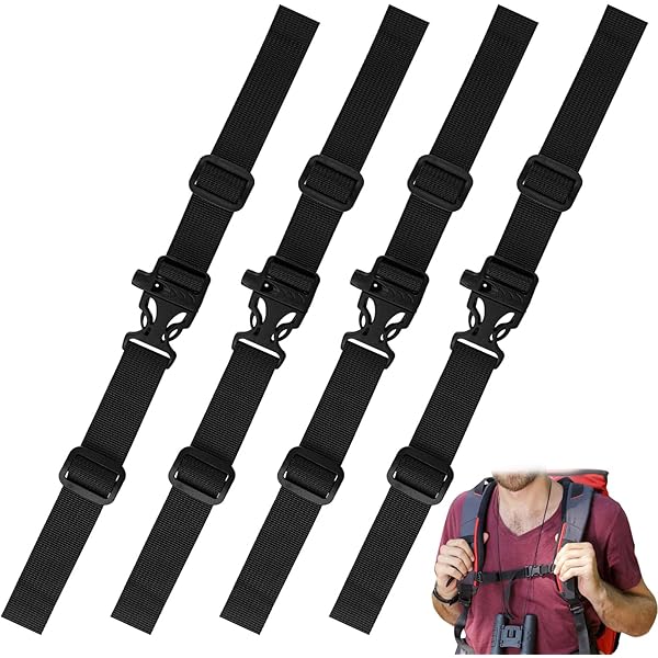 4 Pièces Sangle De Poitrine Pour Sac à Dos, Sangle De Poitrine Réglable Pour Sac à Dos Réglable