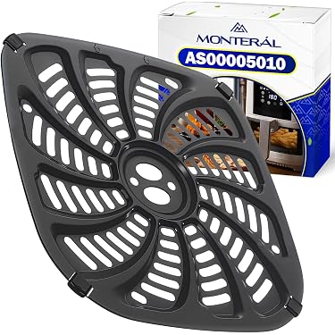 Padella Di Ricambio Antiaderente Per Friggitrice Ad Aria - Griglia Forata 20x19 Cm In Lega Di Alluminio