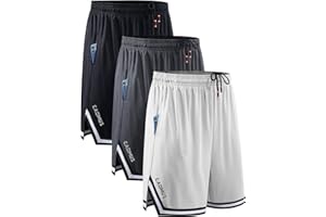 Cadmus 3 Pack Mens Running Shorts Dry Fit Gym Lightweight Sport Athletic Training Shorts with Pockets