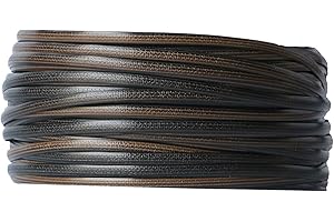 ODSK Rattan-Möbel-Befestigungsset, Korbgeflecht-Reparaturmaterial, Farbverlauf, kaffeebraun flaches Kunststoffgewebe für die Installation von Rattanmöbeln und Gartenstuhlkorbmöbeln, 70 m (220 ft)