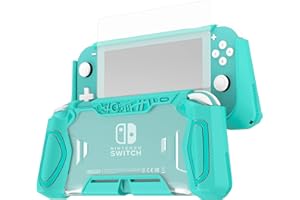 LEYU SMART LEYUSMART Switch Lite Case, Ergonomic/Grip/Shock-Absorption and Anti-Scratch/Sturdy Switch Lite Protector Turquoise