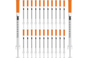 COTOM 20PACK 0.5ml 30g 8mm Small Plastic Multiple Uses Measuring Tools, Dispensing Laboratory Accessories, Individually Wrapped