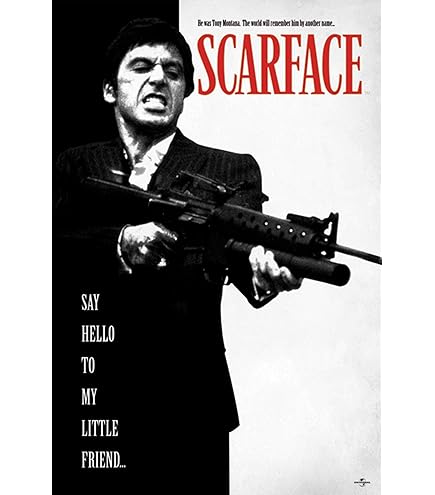 Poster (130R) Scarface One Sheet (61X91,5) : Amazon.pl: Dom
