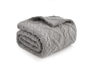 MIULEE Hundedecke 100x120 cm Kuscheldecke Hunde Weiche Decken Katzen Fleecedecke Waschbare Schlafunterlage Geeignet für Hunde, Katzen, Meerschweinchen und andere Tiere Hellgrau