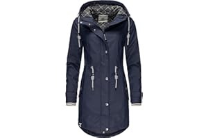 Peak Time Damen Regenjacke Regenmantel Jacke wasserdicht mit Kapuze L60042 XS-5XL
