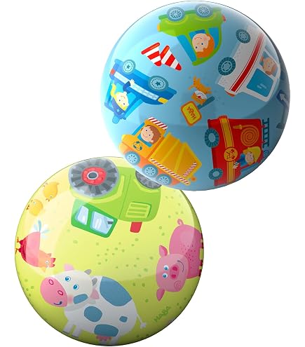 HABA Ballon Forêt 14 Cm – Motifs Ours Et Chouette – Plastique Brillant Avec Valve – Dès 2 Ans – Intérieur Et Extérieur