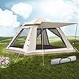 HEXAR® Camping Tent Automatic Instant Pop-Up Tent Lightweight Portable Tent Outdoor Camping Waterproof Windproof Camping Tent and Mesh Windows 2 Doors with Carry Bag