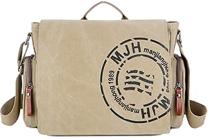 SDINAZ Vintage Borsa a tracolla Borse a spalla da Uomo Borsa di Tela Sacchetto Donna Borse Messenger di tela per 7.9 pollice Tablet Commerciale lavoro scuola Shopping Grande Crossbody Bag IT940