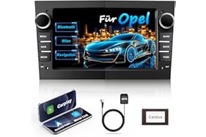 Lehwey Bluetooth Autoradio mit Bildschirm für Opel Corsa d, Astra J & H, Meriva, Vivaro, Zafira b mit Navi WLAN UKW, Carplay, Android Auto, Lenkrad Strg, 2Din Android 13 Dab Auto Radio 7 Zoll