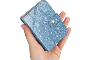 Fintie Mini álbum de fotos para películas de 2 x 3 pulgadas, 52 bolsillos pequeños para cámara instantánea Fujifilm Instax Mini/imágenes Polaroid Hi-Print, carpeta con soporte para tarjetas