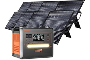 SUPERPLAY SOLARPLAY Portable Power Station 2500W,(4800W Pico de Potencia)2300Wh Generador Solar con Batería LiFePO4,12 Puertos,para Camping,Autocaravana,RV,Viajes,Emergencia por Fallo de (2500W+2 * 200W)