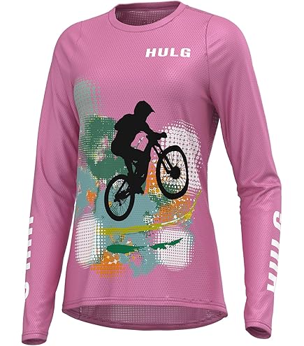 Maglia Ciclismo Donna Hulg - Maniche Corte In Poliestere Traspirante - Per MTB E Sport - Foto 4