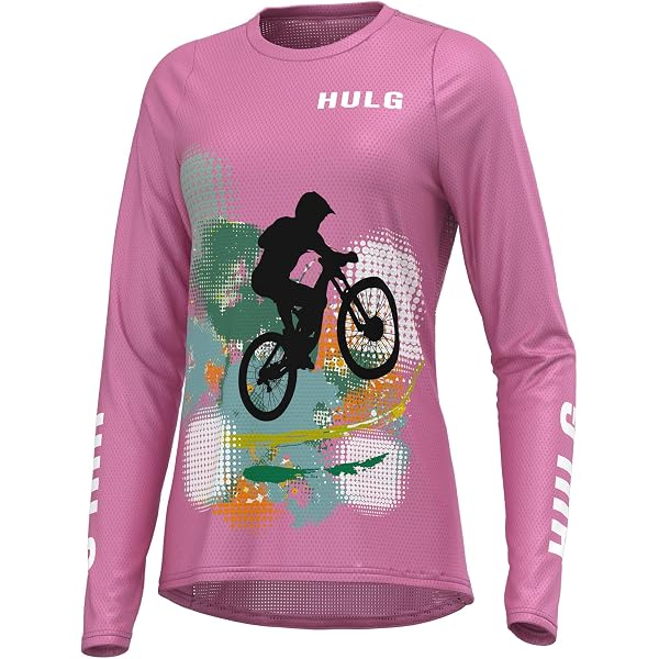 Maillot Cyclisme Femme Manches Longues - Polyester, Séchage Rapide, 3 Poches Arrière | Vélo Route Ou VTT