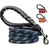 CANDURE Guinzaglio per Cani, Elastico Nylon Riflettente Resistente Guinzaglio Cane con Morbida Imbottita Impugnatura, 5ft Gui