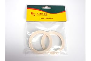 SF SANFOR Sanfor 57051 Blíster 2 juntas para cafetera BRA exprés | 3 tazas | Blanco | Caucho