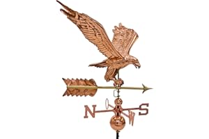 STILISTA Riesiger 3D Relief Wetteradler aus Kupfer mit Fuß, Gesamthöhe 140cm, Gewicht 5kg