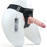 LOVEX&reg; Belden Bağlamalı Vibrat&ouml;r 19 cm Kadın & Erkekler i&ccedil;in 7Mod Titreşimli Protez Penisler Suni Deri Protes Penis Strapon K