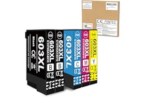 FENTEC Tinta WF-2820 XP-3150 XP4150 XP2150 WF-2840 WF-2870 603XL Cartuchos para Epson 603 XL Cartucho con Epson Tinta XP-2100 XP-2150 XP-3100 XP3150 XP-4150 XP-4100 WF-2820DWF XP-2105 WF-2830 WF-2835