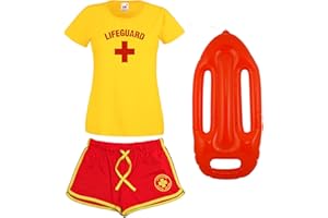LIFEGUARDGEAR LADIES LIFEGUARD T-SHIRT SHORTS 3 PIECE SET