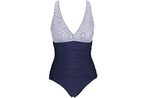 VILOREE Damski kostium kąpielowy, jednoczęściowy, modelujący kostium kąpielowy, wyszczuplający brzuch, miękkie miseczki bez pleców