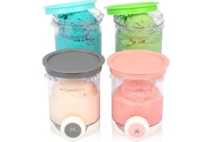 GFTIME 4-pack glassbehållare för Ninja Swirl by CREAMi NC700 NC701 NC701EU/NC701UK, 480 ml behållare med lock, BPA-fri, diskm