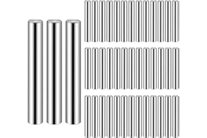 YWCHOSHE 42 Pcs 6mm Shelf Support Pegs, Cylindrical Shelf Pins, Metal Shelf Pegs, Stainless Steel Cupboard Shelf Pegs for Cabinets Shelves Closet Kitchen Cupboard Furniture Shelf Supports Pegs(0.236 x 1.57")