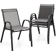 Set 4 Sedie Pieghevoli GIANTEX - Con Telaio In Metallo, Portata 150 Kg, Impermeabili, Per Interni Ed Esterni
