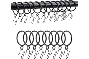 Curtain Rings With Hooks Metal Drapery Rings with Eyelets and Pinch Pleat Curtain Hooks 24 Pack TXZWJZ