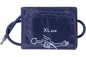 Blood Pressure Cuff, ISFORU Large Cuff for Blood Pressure Monitor, Replacement Cuff for Upper Arm Digital Blood Pressure with Replaceable Connector for Adult (Extra Large)