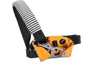 WOHPNLE Foot Ascender, Aluminium Magnesium Alloy Universal Foot Ascender Tree Climbing Coordinated Ascender System Ascenders for Climbing Rope