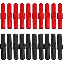 5 Paires Fiche Banane 4mm Isolé à Vis Ouverte Type équipement