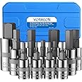 VORXEON 13Pcs Metric Allen Hex Bit Socket Set 2MM-14MM, 50BV30 CR-V ...