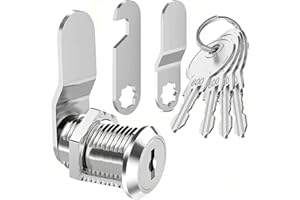 Litensh Briefkastenschloss 4 Schlüssel, Schrankschloss, Schloss Geldkassette, Briefkastenschlösser, Möbelschloss, Schubladenschloss, Spindschloss, Hebelschloss für Briefkästen Schranktüren16MM