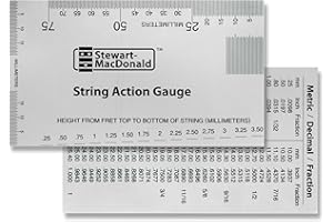 Medidor de Acción de Cuerdas StewMac. Milímetros