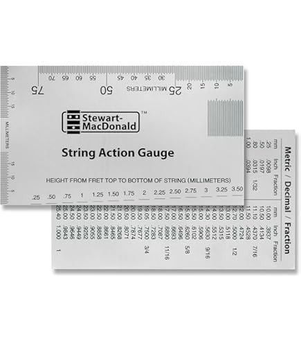 Acquista Kit Di Strumenti Di Misurazione Per Liutaio Per Chitarra Set Righello Sottocorda Calibro Per Raggio Chitarra Radiante Righello 32 Lame In Italia A Partire Da 18