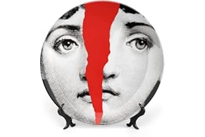 SKYRUG Lina Cavalieri - Piatto decorativo Fornase per il trucco del viso, decorazione da appendere alla parete, con staffa e speciale gancio a molla, stile - 73,2 cm