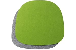 luxdag Juego de 2 cojines de fieltro (forma y color a elegir) – Cojín de asiento de dos colores para silla, banco y taburetes, cojín para el hogar y el jardín