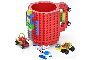 DAYMOO Brick Mug,Tasse à Café,Mug Noel,Cadeau Original Anniversaire rigolo Homme Papa Amie Garçon Fille,Idee cadeau Noël,Pâques,Halloween, Rouge