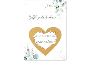 Joli Coon Carte a gratter - Cadeau marraine demande - Veux-tu être ma marraine