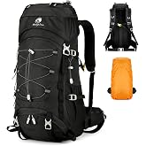 Outplea Hiking Backpack 60L Lightweight Waterproof, Mountain and Trekking Backpack Men Women with Rain Cover, Large Travel Ba