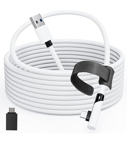 Câble Link 5m Quest 3/2/Pro & Pico 4 - USB-C 3.0 Pour PC VR - Charge Et Données