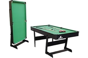 Cougar Table de Billard Hustle XL | Table de Billard Pliable 6ft pour l'intérieur | Accessoires Inclus,