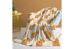 Prassia Capybara Decke Capybara BlanketCapybara Kuscheldecke Flauschige Fleecedecke Flanelldecke, Kuscheldecke Weiche Sofadecke Couchdecke, Wohndecken, Capybara Sofa-Überwurfdecke (150cm×130cm)