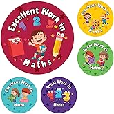 144 Maths Star Reward Stickers For Children, Teachers & Parents ...