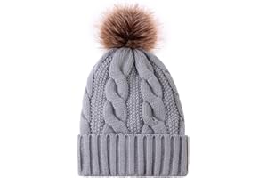 WKTRSM Sombrero Invierno Gorros de Punto Gorras para Mujeres Crochet Cálido Suave Sombreros de Esqui