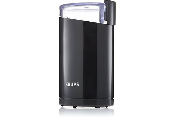 KRUPS Moulin a café électrique Fast Touch, Capacité 75g, 200 watts ,F2034210, Noir